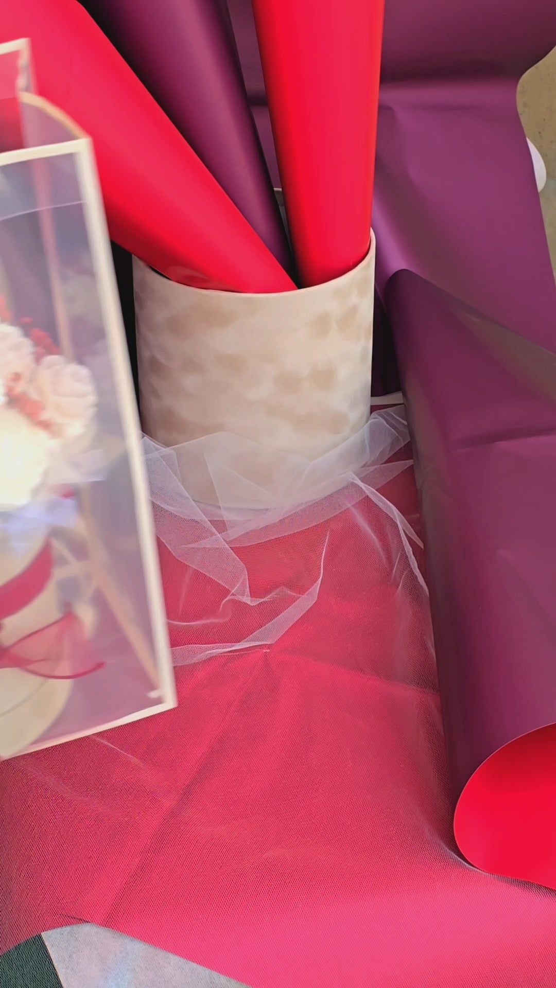 A Blush Heart Candle Bouquet